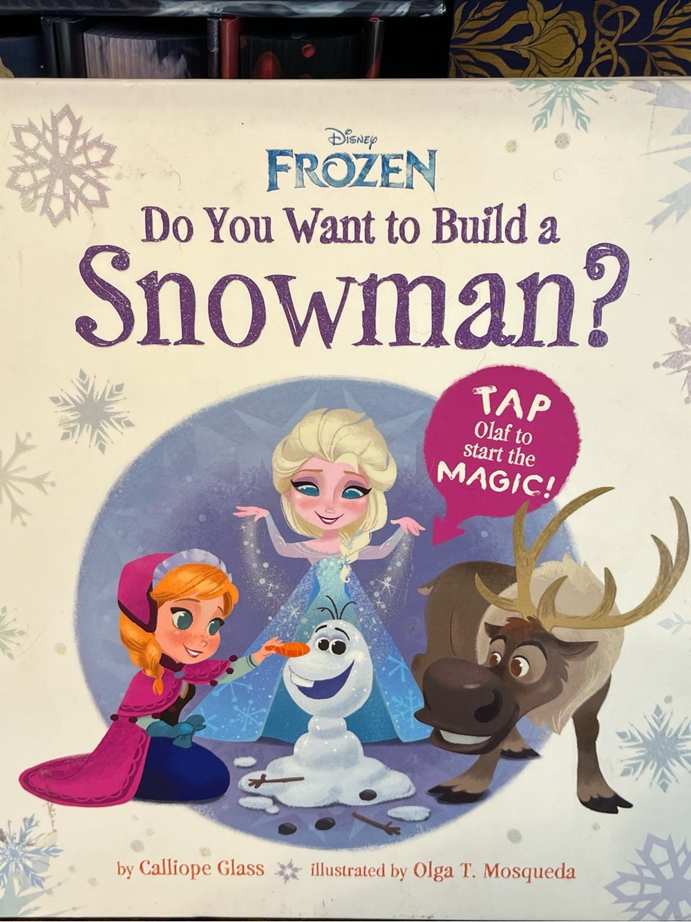 Disney Frozen "Do You Want to Build a Snowman?" Picture Book - Purple & White